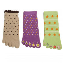 Calcetines especiales de cinco dedos de niña